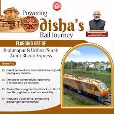 Udhna–Brahmapur Amrit Bharat Express: 9 Big Benefits of the New Train Connecting Gujarat, Maharashtra, Chhattisgarh, and Odisha
